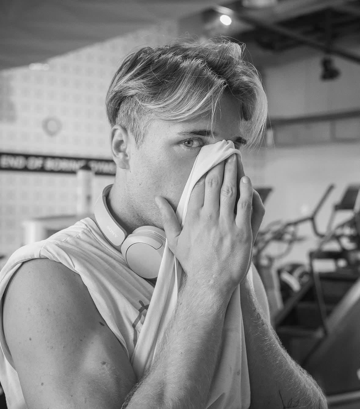 Niklas nach dem Training